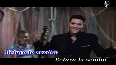 Return To Sender Elvis Presley [mv With Lyric In Hq] Youtube