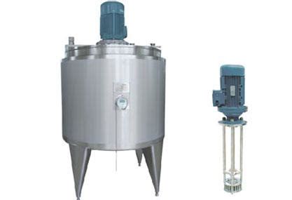 High Shear Batch Emulsifier Is Installed On The Top Of Tank For Mixing