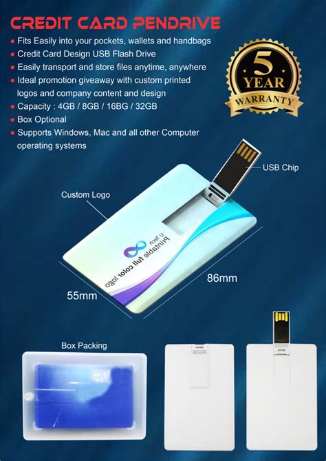 Credit Card Pen Drive At Rs Piece Card Shaped Usb Pen Drive In