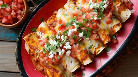 Premium Photo A Colorful Array Of Enchiladas Arranged Neatly On A