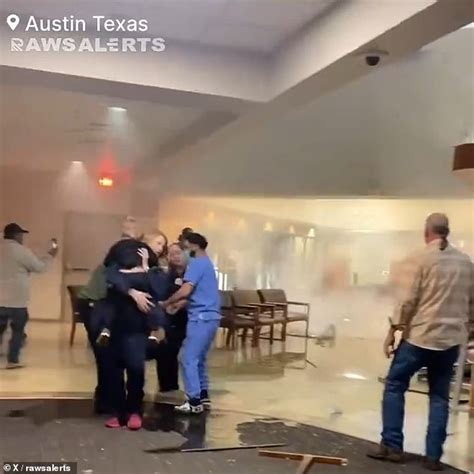 Shocking Moment A Car Plows Into Austin Er Killing The Driver And