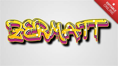 Zermatt Graffiti Tag Text Effect Generator