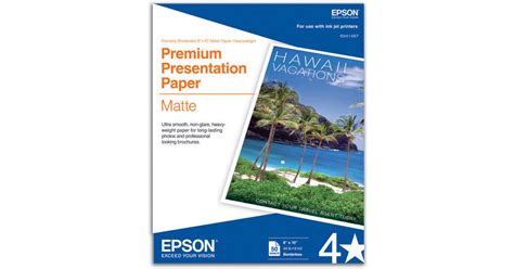 Epson Premium Presentation Paper Matte S B H Photo Video