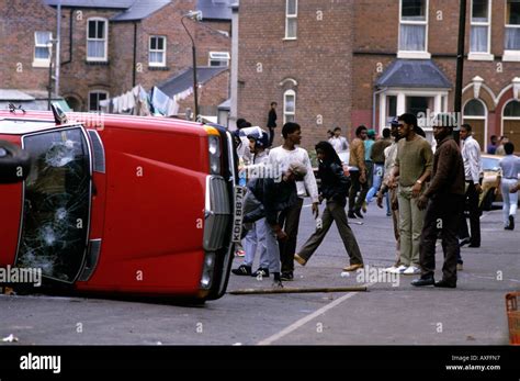 Handsworth Riots, Birmingham, England. 1985 The second Handsworth riots ...