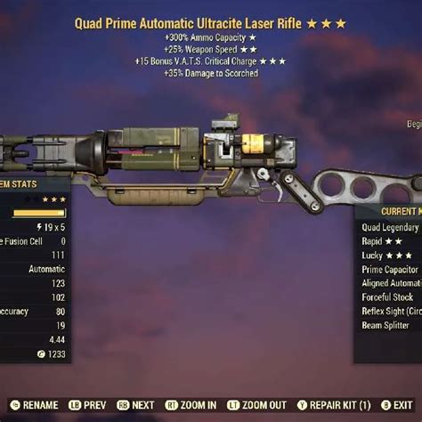 Weapon Q2515c Ult Laser Rifle Fallout 76 Game Items Gameflip