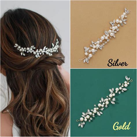 Jual Tm Hairpiece Headpiece Wedding Rambatan Mutiara Aksesoris