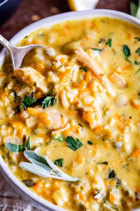 Creamy Turkey Wild Rice Soup Crockpot Stovetop The Food Charlatan