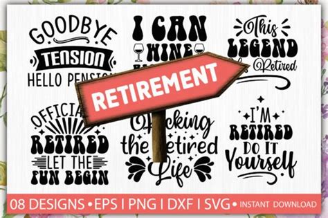 Retirement Svg Bundle Graphic By Orange Club Creative Fabrica