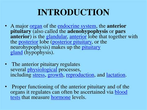 SOLUTION: Anterior pituitary hormones and their functions - Studypool