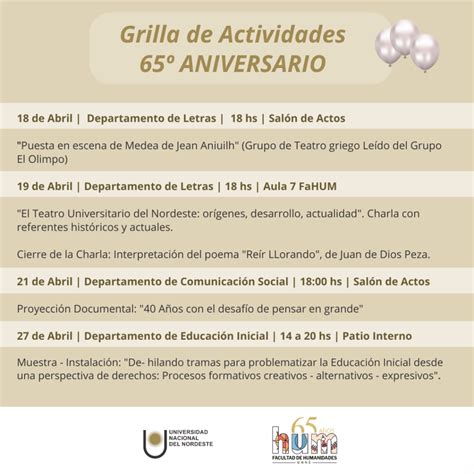 La Facultad De Humanidades De La Unne Celebra Su Aniversario Con