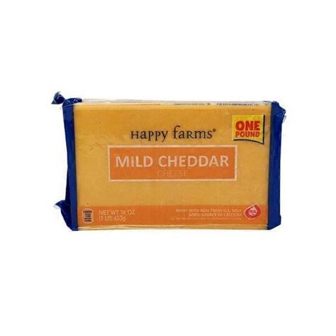 Happy Farms Mild Cheddar Cheese Block Oz Delivery Or Pickup Near