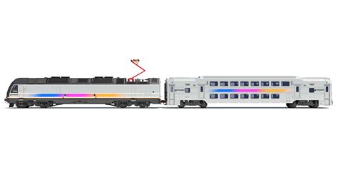 Nj New Jersey Transit Train 3d Model 199 Ma Obj Xsi Max 3ds