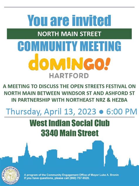 Domingo Hartford North Main Community Meeting West Indian Social