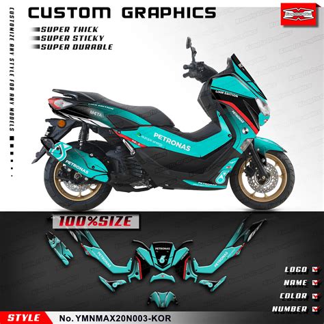 KUNGFU GRAPHICS Pegatinas Personalizadas Para Motocicleta Kit De