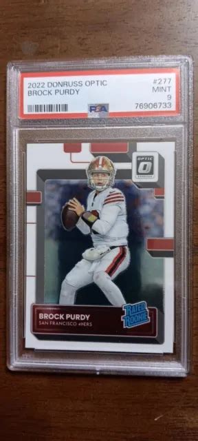 Panini Donruss Optique Brock Purdy Recrue Not E Rc Psa Eur