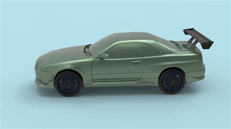 OBJ file Brian Skyline Nissan Gtr 🛞・3D printing template to download・Cults