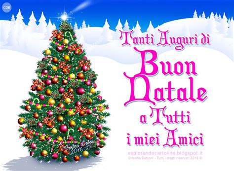 Esplorando Cartoline CDB Cartolina Tanti Auguri Di BUON NATALE A