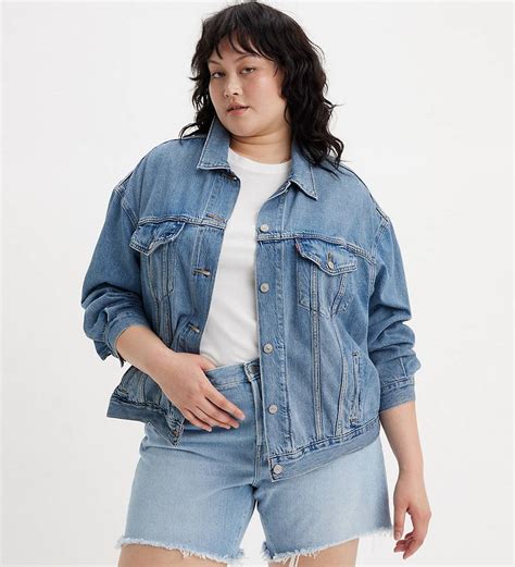 90s Trucker Jacket Plus Size Medium Wash Levis® Us