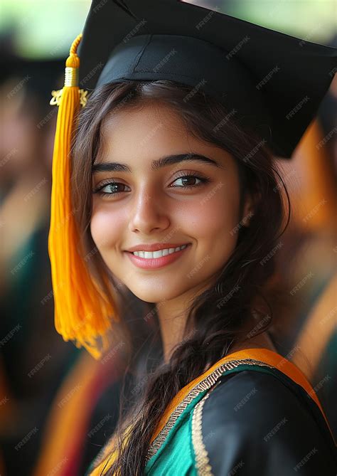 Young sri lankan girl graduation ceremony | Premium AI-generated image
