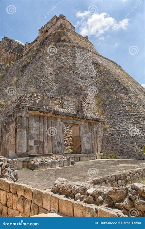 Ruins of the Prehispanic Town of Uxmal, a Unesco World Heritage Stock Photo - Image of building ...