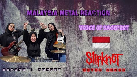 Malaysia Metal Reaction Voice Of Baceprot Before I Forget YouTube