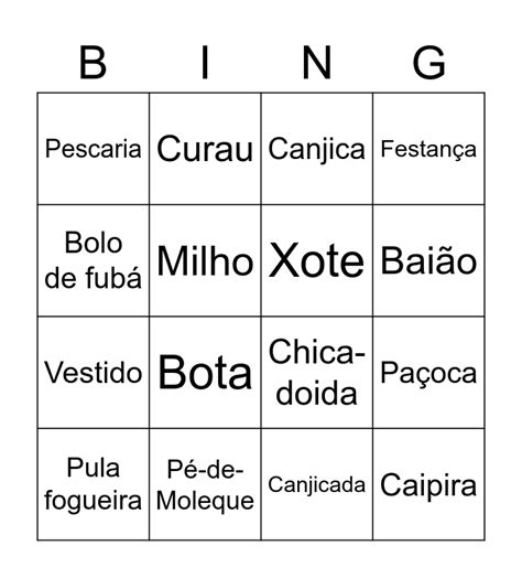 Bingo De Palavras Festa Junina Dani Educar Hot Sex Picture