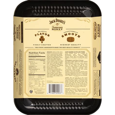 Jack Daniel S Tennessee Honey Pulled Pork Fully Cooked Ready To Heat 16 Oz Tray Refrigerated