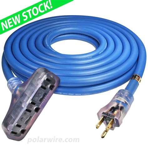 25 12 Ga Triple Outlet Extension Cord Arctic Ultraflex Polar Wire