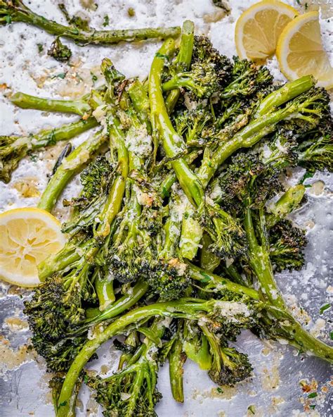 Garlic Roasted Broccolini With Parmesan Cheese Healthy Fitness Meals