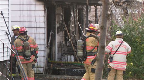 Firefighters Battle House Fire On Syracuses Northside Several Cats