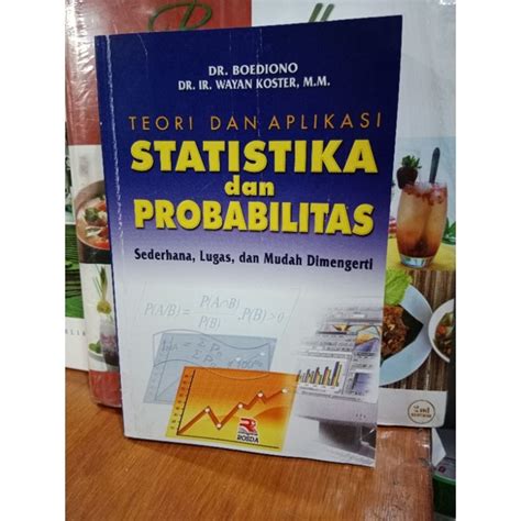 Jual Buku Teori Dan Aplikasi Statistika Probabilitas Original Shopee