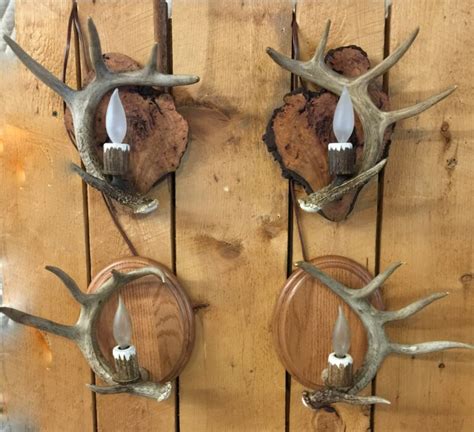 Deer Antler Sconce Single Light Mad River Antler