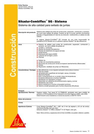 Sikadur Combiflex Sg Sistema PDF