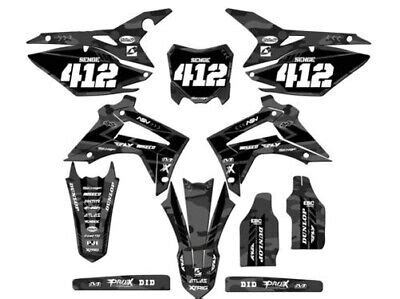 2014 2017 CRF 250 R APACHE Grey Senge Graphics Kit Compatible With