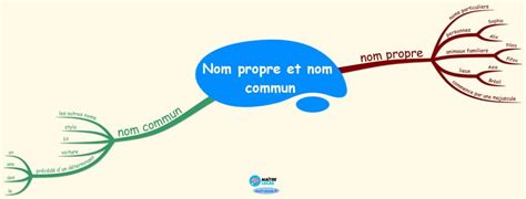 Carte Mentale Nom Propre Et Nom Commun Cp Ce Ma Tre Lucas