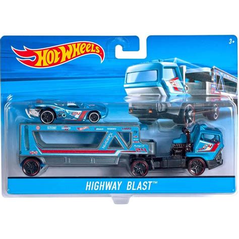 Mattel Hot Wheels Σούπερ Νταλίκα Transporter Truck Rumble Road BDW51 Toys shop gr