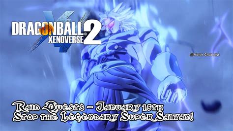 Dragon Ball Xenoverse 2 Raid Quests Stop The Legendary Super Saiyan