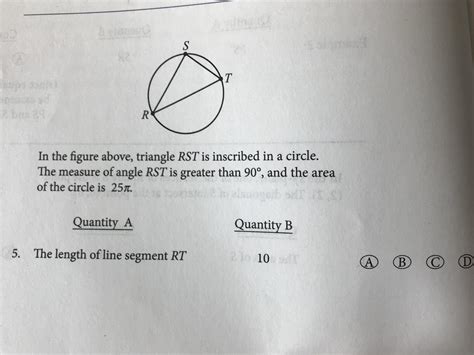 geometry question from ETS book that I found confusing, why is the answer B and not C? : r/GRE