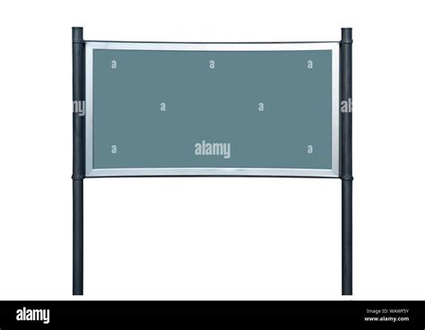 Blank Billboard Frame For Promotion On White Background Stock Photo Alamy