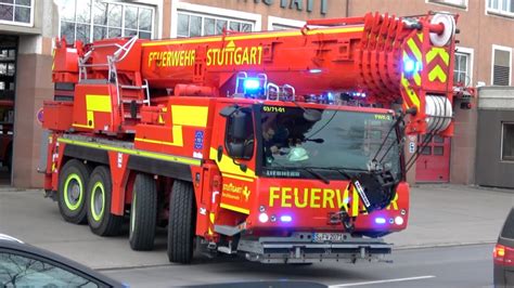 FEUERWEHRKRAN STUTTGART Rüstzug Berufsfeuerwehr Stuttgart FW 3 zum