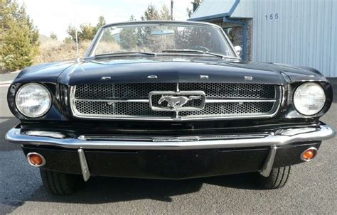 Raven Black 1965 Ford Mustang Convertible Photo