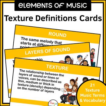 Texture Elements Of Music Activities Bundle By Jooya Teaching Resources