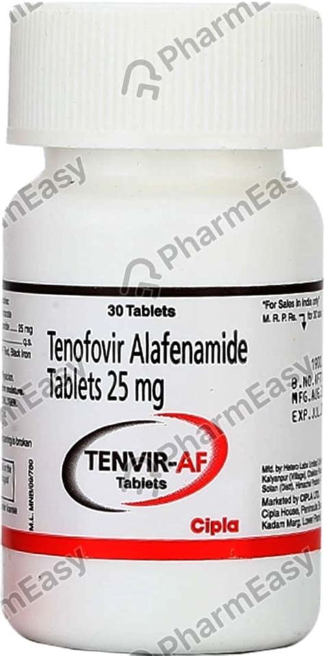 Tenvir Af Mg Tablet Uses Side Effects Price Dosage Pharmeasy