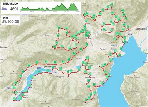 Mappa E Tappe Cammino Tre Laghi