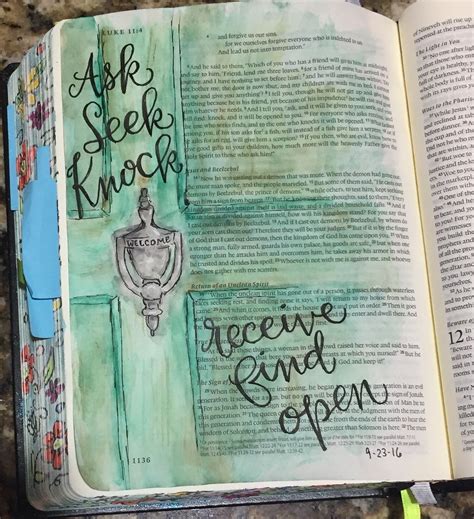 Luke 11 Bible Art Journaling By Patjournals Biblia