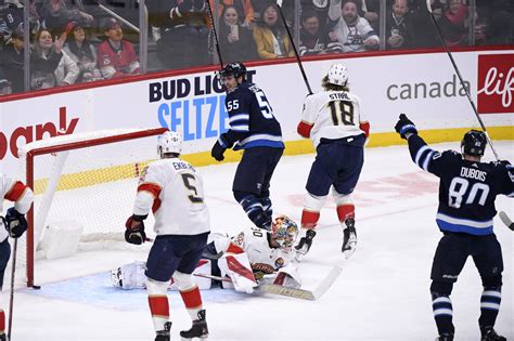 Connor Scores Twice Jets Top Panthers 5 2 In Maurices Return To