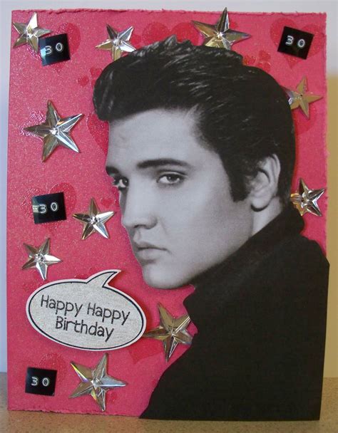 Scrappin Navy Wife Happy Happy Birthday Elvis Card