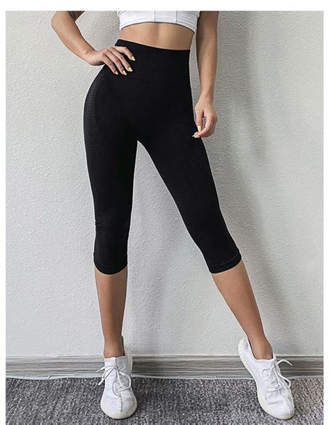 Tinggi Elastis Gym Yoga Celana Workout Gym Legging Sport Wanita