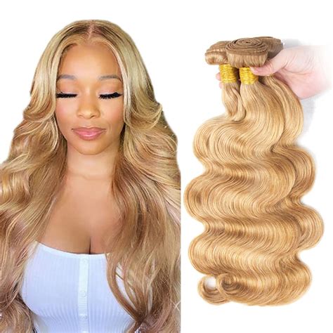 Amazon Ombre Honey Blonde Bundles Highlight Human Hair Bundles 8