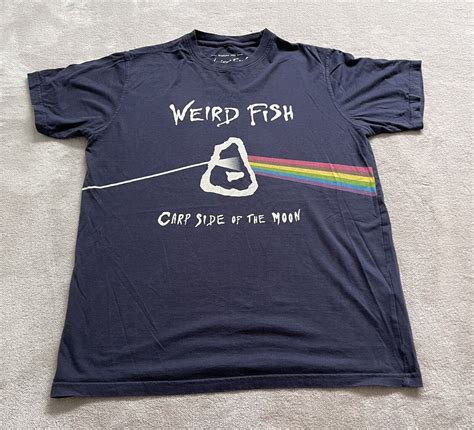 Weird Fish Carp Side Of The Moon Pink Floyd T Shirt M Gem